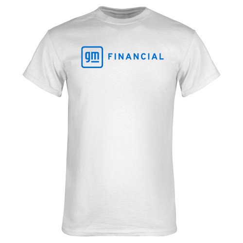 White T Shirt-GM Financial Horizontal