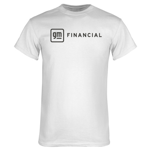 White T Shirt-GM Financial Horizontal