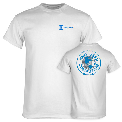 White T Shirt-GM Financial Horizontal