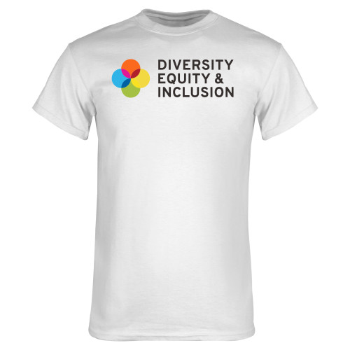 White T Shirt-Diversity Equity and Inclusion