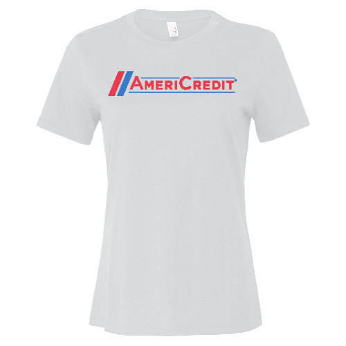 Bella + Canvas Womens White Relaxed Cotton T Shirt-AmeriCredit