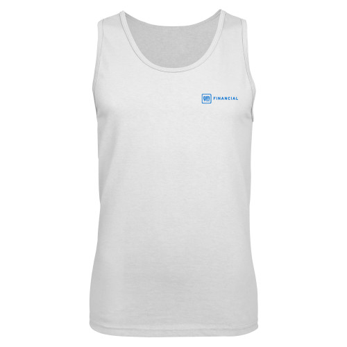 White Tank Top-GM Financial Horizontal