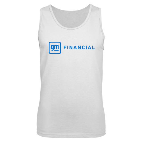 White Tank Top-GM Financial Horizontal