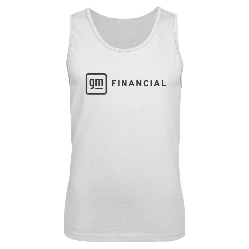 White Tank Top-GM Financial Horizontal