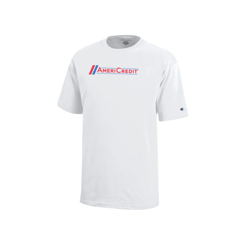 Champion Youth White Short Sleeve Tee-AmeriCredit