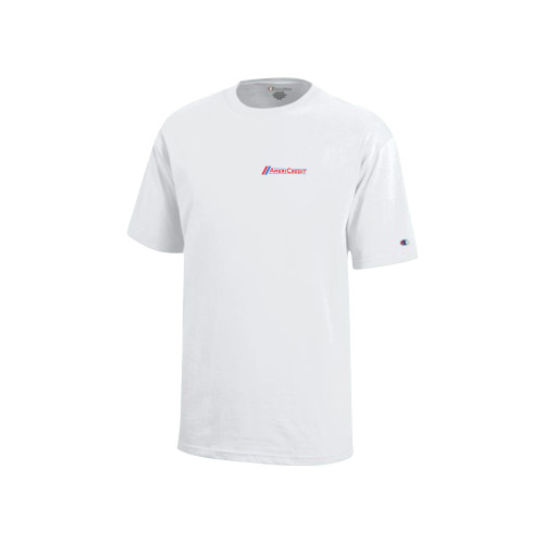 Champion Youth White Short Sleeve Tee-AmeriCredit