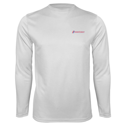 White Performance Long Sleeve Shirt-AmeriCredit