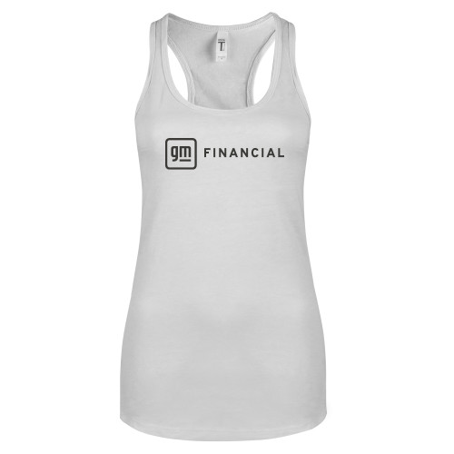 Next Level Racerback Tank White-GM Financial Horizontal