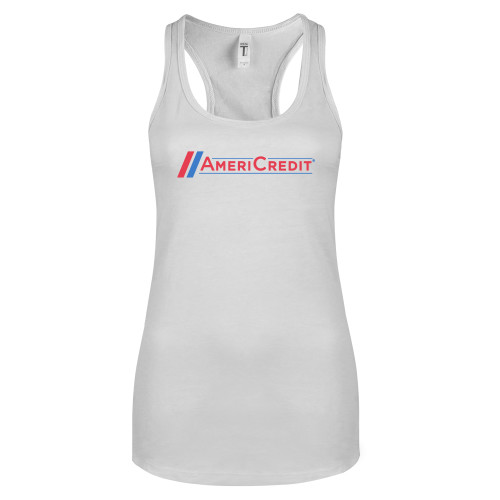 Next Level Racerback Tank White-AmeriCredit