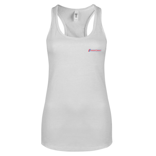 Next Level Racerback Tank White-AmeriCredit