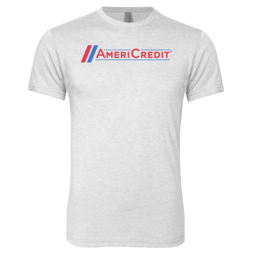 Next Level Heather White Triblend Tee-AmeriCredit