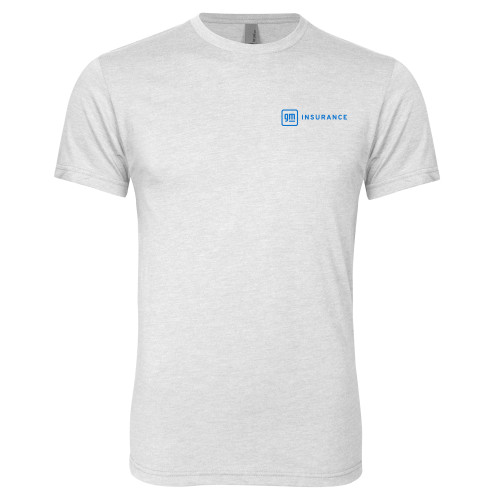 Next Level Heather White Triblend Tee-General Motors Insurance
