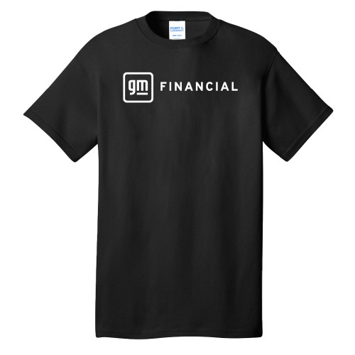 Extended Black T Shirt-GM Financial Horizontal
