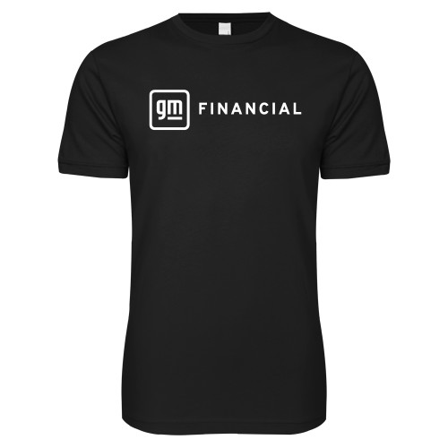Next Level Black SoftStyle T Shirt-GM Financial Horizontal