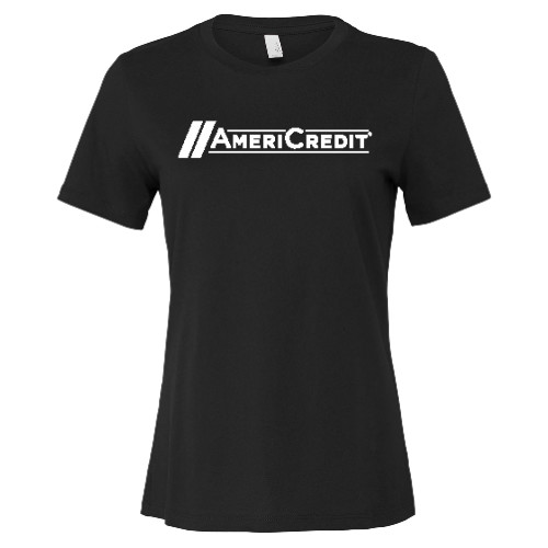 Bella + Canvas Womens Black Relaxed Cotton T Shirt-AmeriCredit