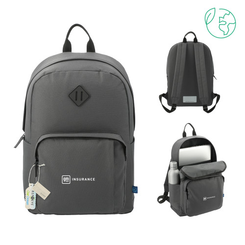Repreve Ocean Charcoal Everyday Computer Backpack-General Motors Insurance
