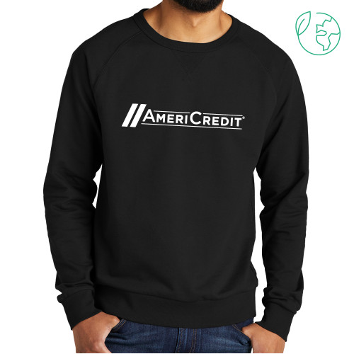 Allmade Black Organic French Terry Crewneck Sweatshirt-AmeriCredit