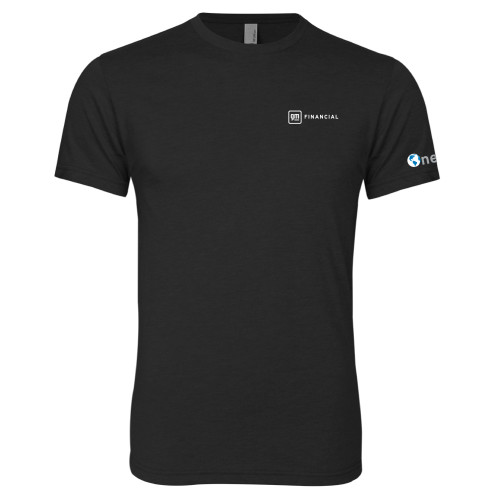 Next Level Black Triblend Tee-GM Financial Horizontal