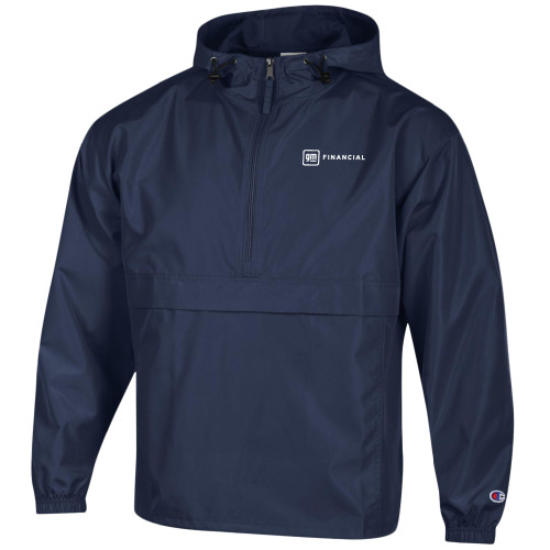 Champion Navy Packable Jacket-GM Financial Horizontal
