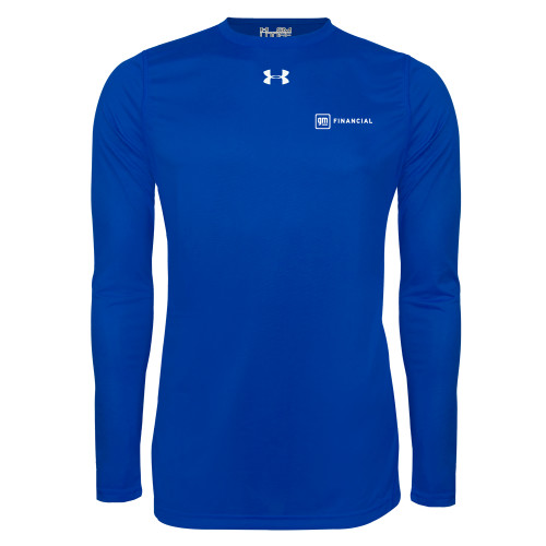 Under Armour Royal Long Sleeve Tech Tee-GM Financial Horizontal