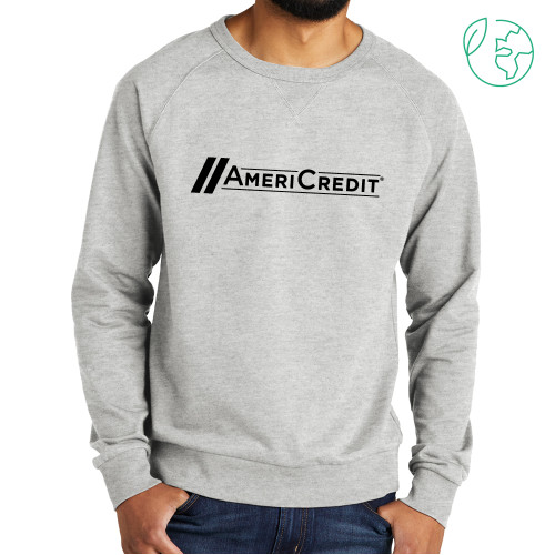 Allmade Light Grey Organic French Terry Crewneck Sweatshirt-AmeriCredit