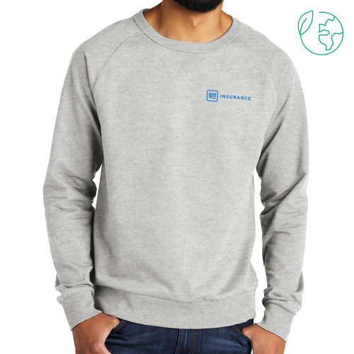 Allmade Light Grey Organic French Terry Crewneck Sweatshirt-General Motors Insurance