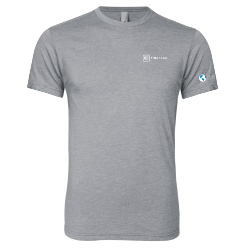 Next Level Heather Grey Triblend Tee-GM Financial Horizontal