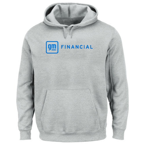 Extended Heather Grey Hoodie-GM Financial Horizontal