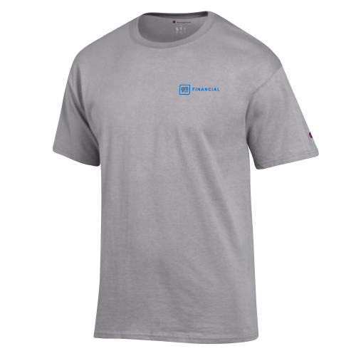 Champion Oxford Grey T Shirt-GM Financial Horizontal