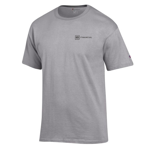 Champion Oxford Grey T Shirt-GM Financial Horizontal