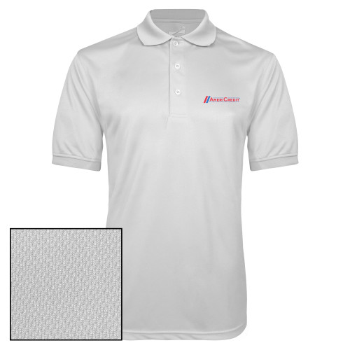 White Dry Mesh Polo-AmeriCredit