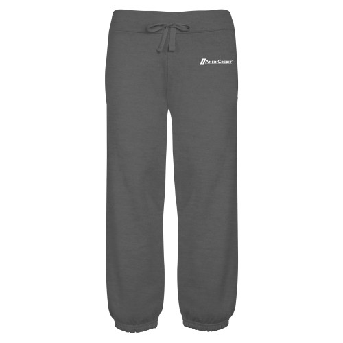 ENZA Womens Dark Heather Banded Fleece Capri-AmeriCredit