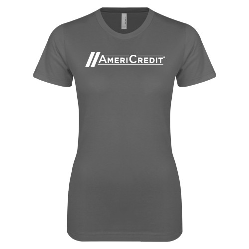 Next Level Womens Charcoal Boyfriend Tee-AmeriCredit