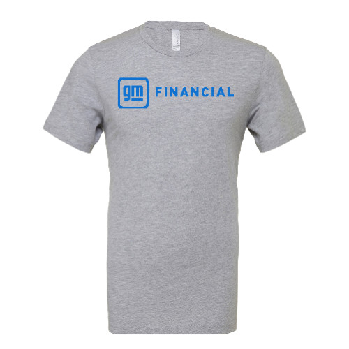 Bella + Canvas Heather Grey CVC T Shirt-GM Financial Horizontal
