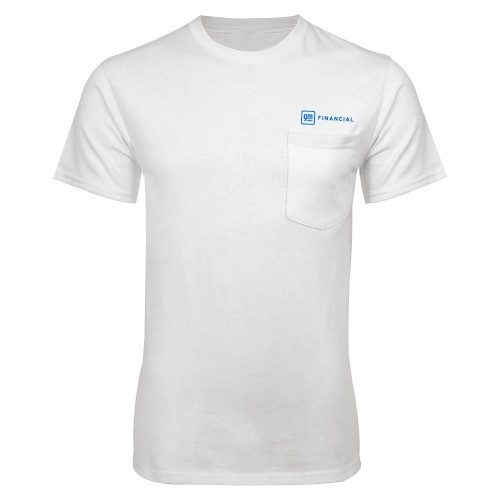 White T-Shirt w/Pocket-GM Financial Horizontal