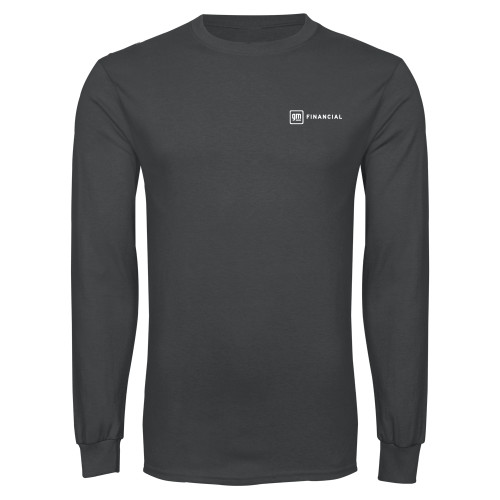 Charcoal Long Sleeve T Shirt-GM Financial Horizontal