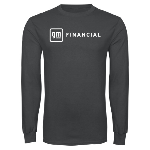 Charcoal Long Sleeve T Shirt-GM Financial Horizontal