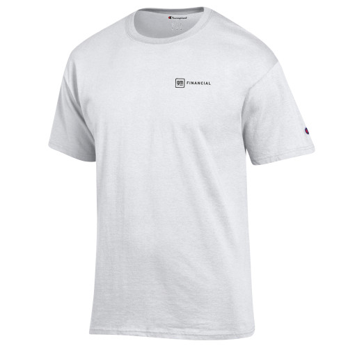 Champion White T Shirt-GM Financial Horizontal