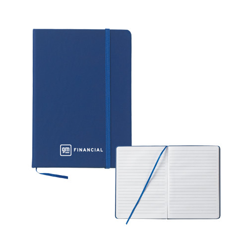 5x7 Blue Hard Cover Journal-GM Financial Horizontal
