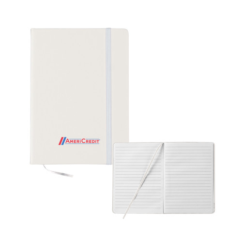 5x7 White Hard Cover Journal-AmeriCredit