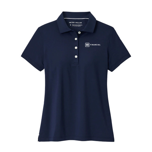 Peter Millar Womens Navy Button Polo-GM Financial Horizontal
