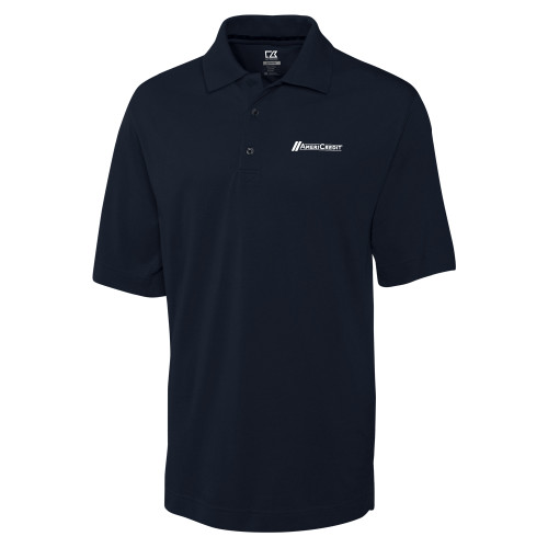 C&B Navy Advantage TriBlend Pique Polo-AmeriCredit