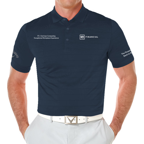 Callaway Navy Opti Vent Polo-GM Financial Horizontal