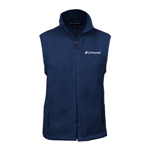 Navy Fleece Full Zip Vest-AmeriCredit
