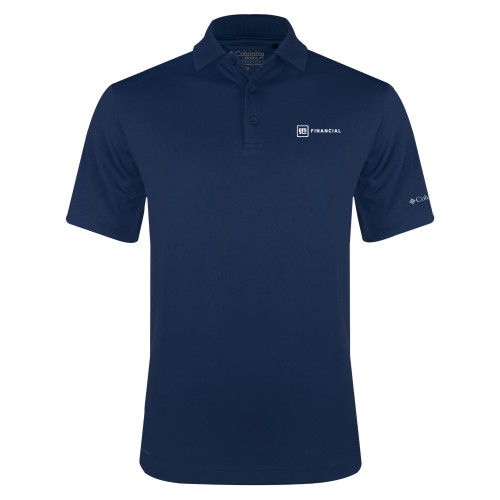 Columbia Navy Omni Wick Drive Polo-GM Financial Horizontal