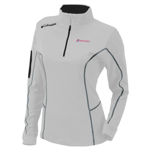 Columbia Womens Omni Wick White 1/4 Zip-AmeriCredit