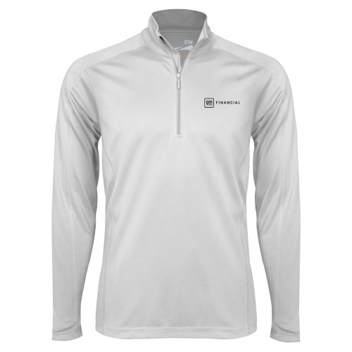 Syntrel White Interlock 1/4 Zip-GM Financial Horizontal