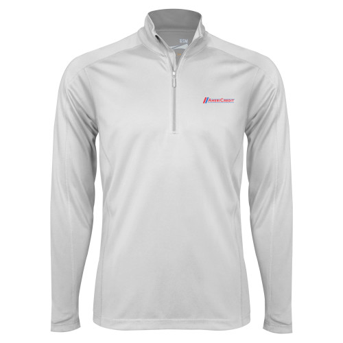Syntrel White Interlock 1/4 Zip-AmeriCredit