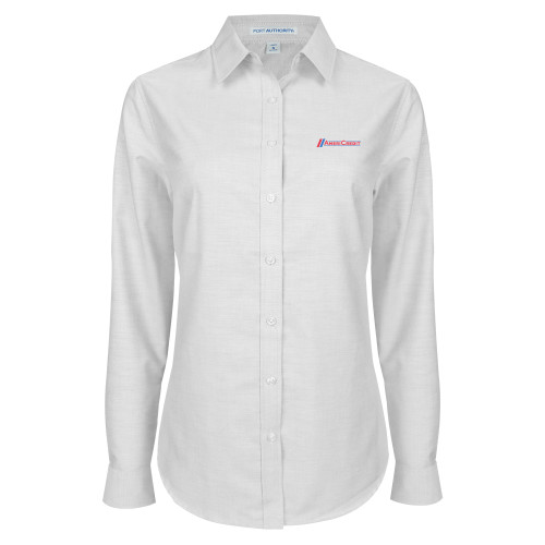 Womens White Oxford Shirt-AmeriCredit