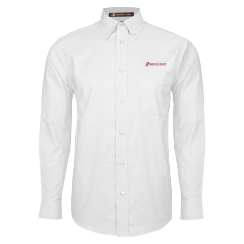 White Oxford Long Sleeve Shirt-AmeriCredit